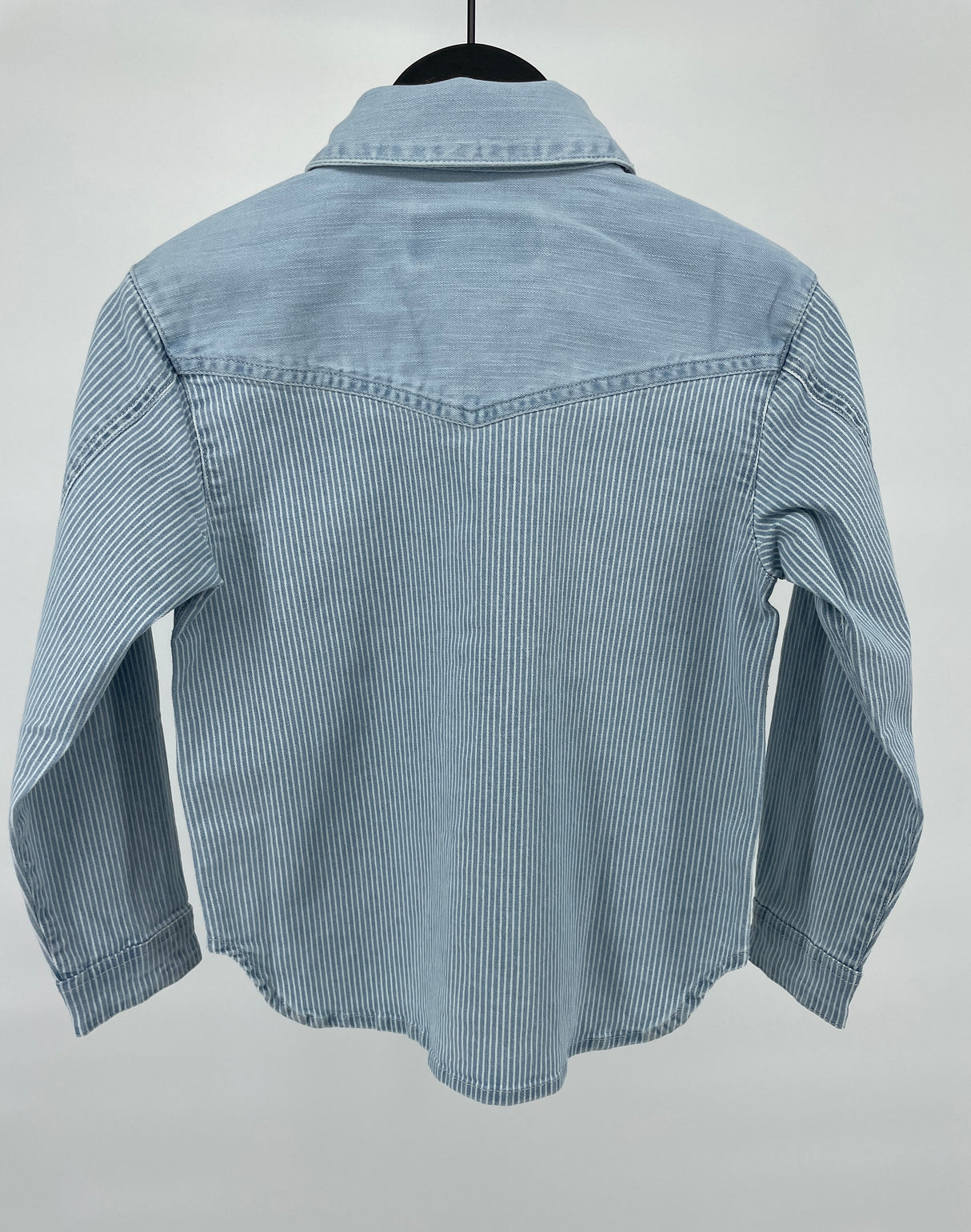 Blouse Lichtblauw Wit Strepen Maat 110