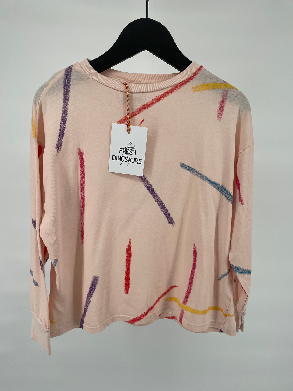 Longsleeve Roze Verfstrepen