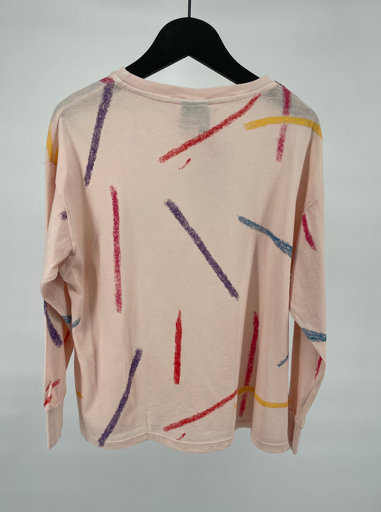 Longsleeve Roze Verfstrepen