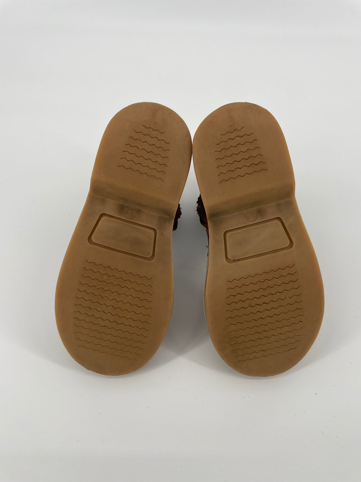 Laarsjes Bruin Leer Zebra Gevoerd Maat 26