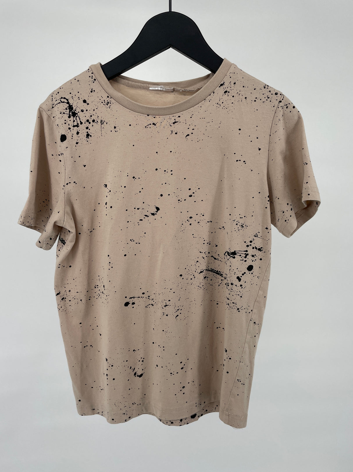 Zomer Pyjama Shortama Beige Spikkels Maat 134 / 140