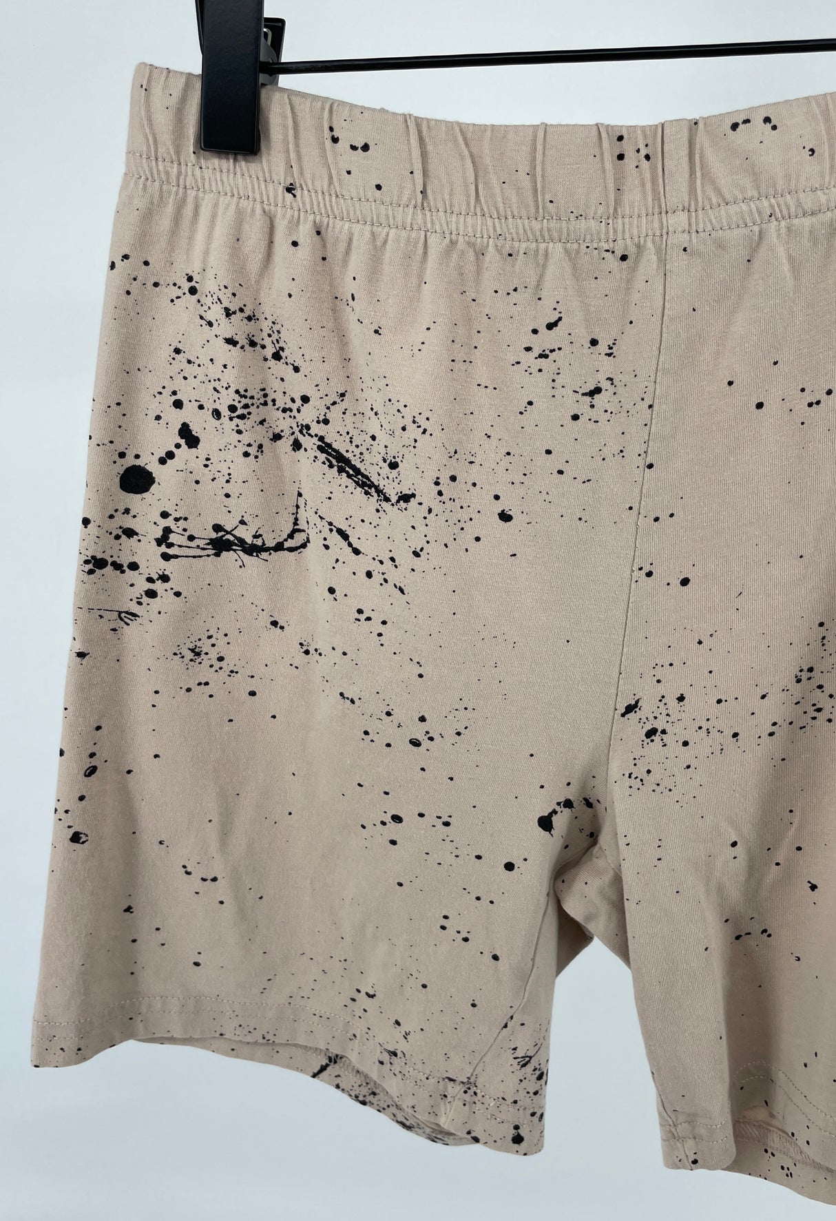 Zomer Pyjama Shortama Beige Spikkels Maat 134 / 140