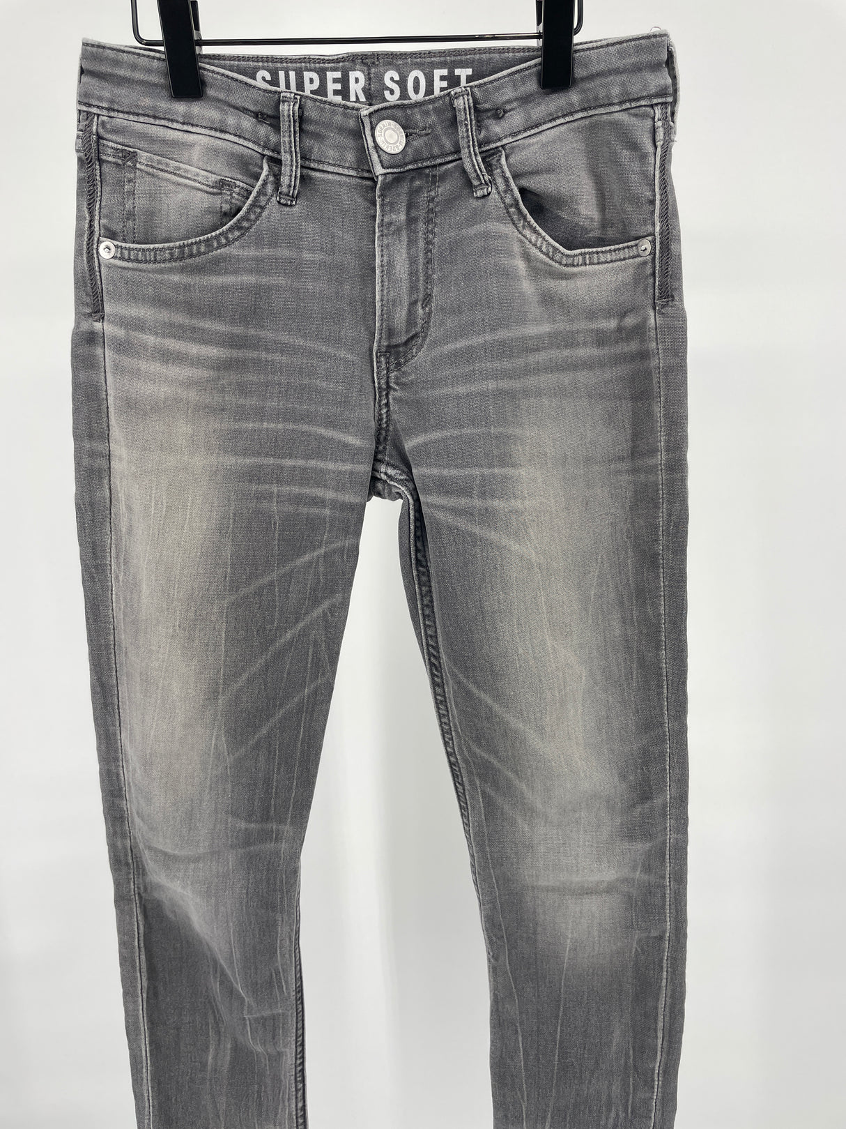 Jeans Grijs Super Soft Skinny Fit Jeans Maat 140