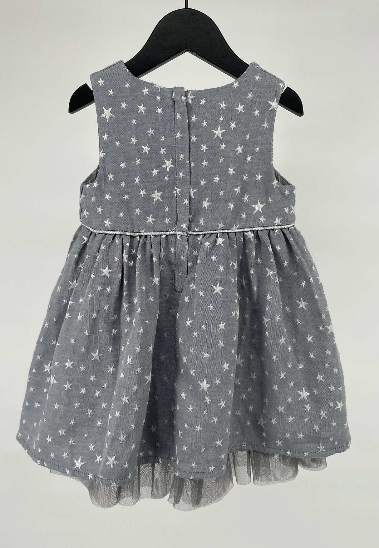 Jurk Grijs Sterren Feestelijk Maat 86