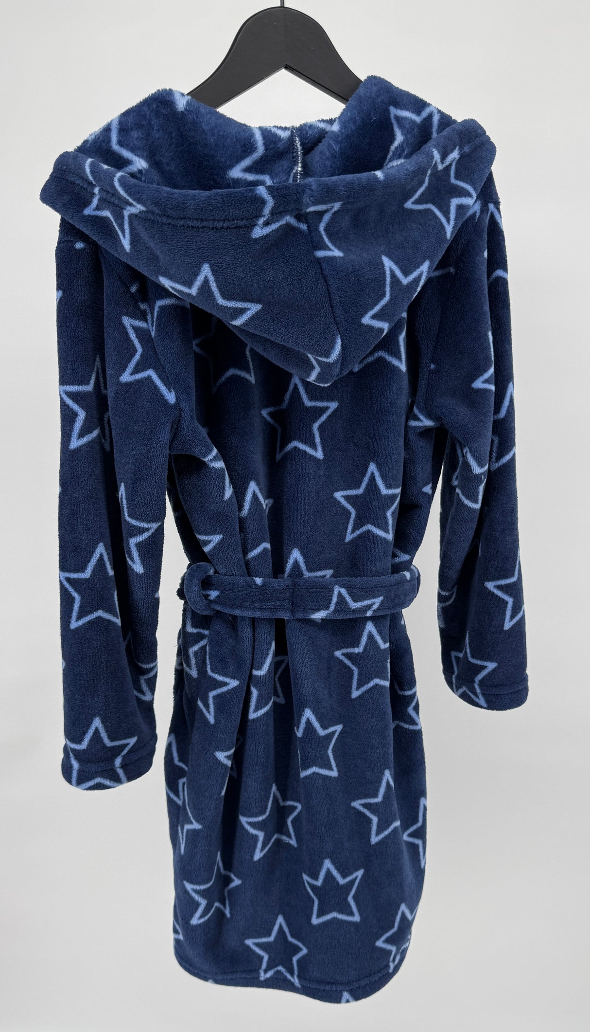 Badjas Donkerblauw Sterren Maat 134 / 140