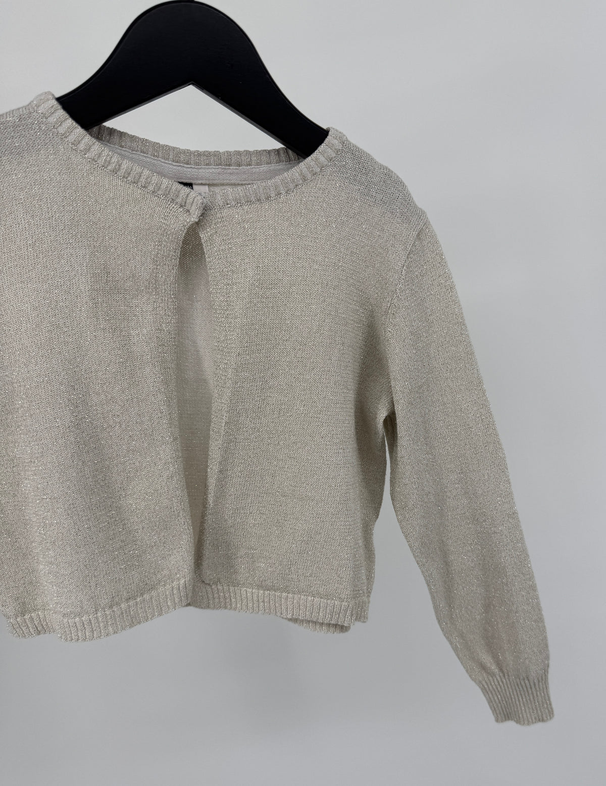 Vest Beige Glitter Maat 110 / 116