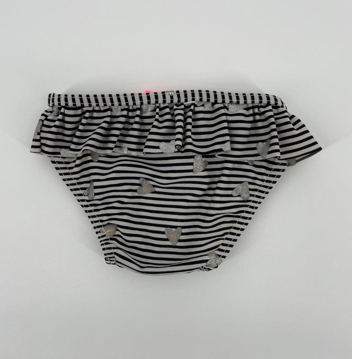 Zwembroek Donkerblauw Wit Gestreept Hartjes Maat 62 / 68