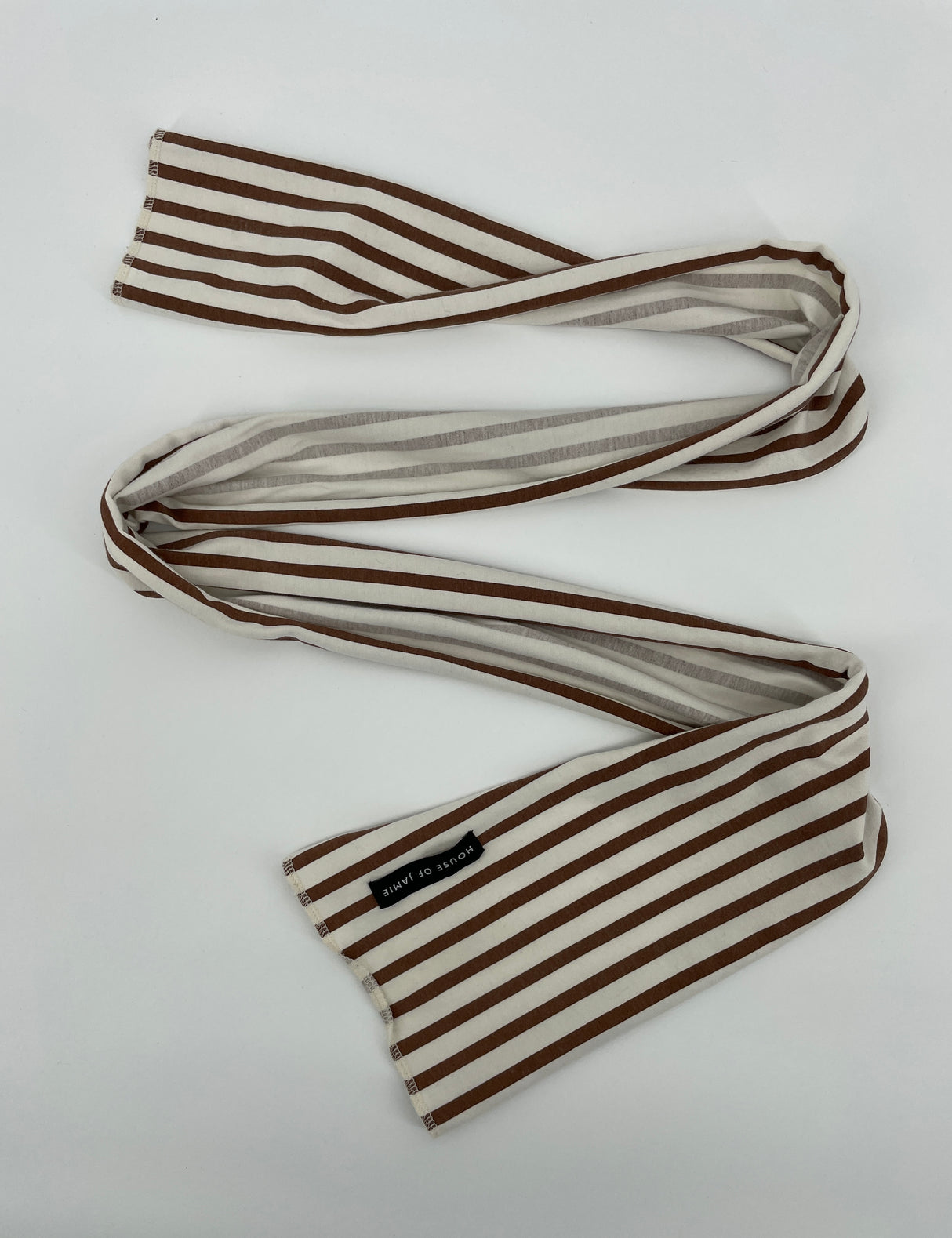 Sjaal Beige Bruine Strepen