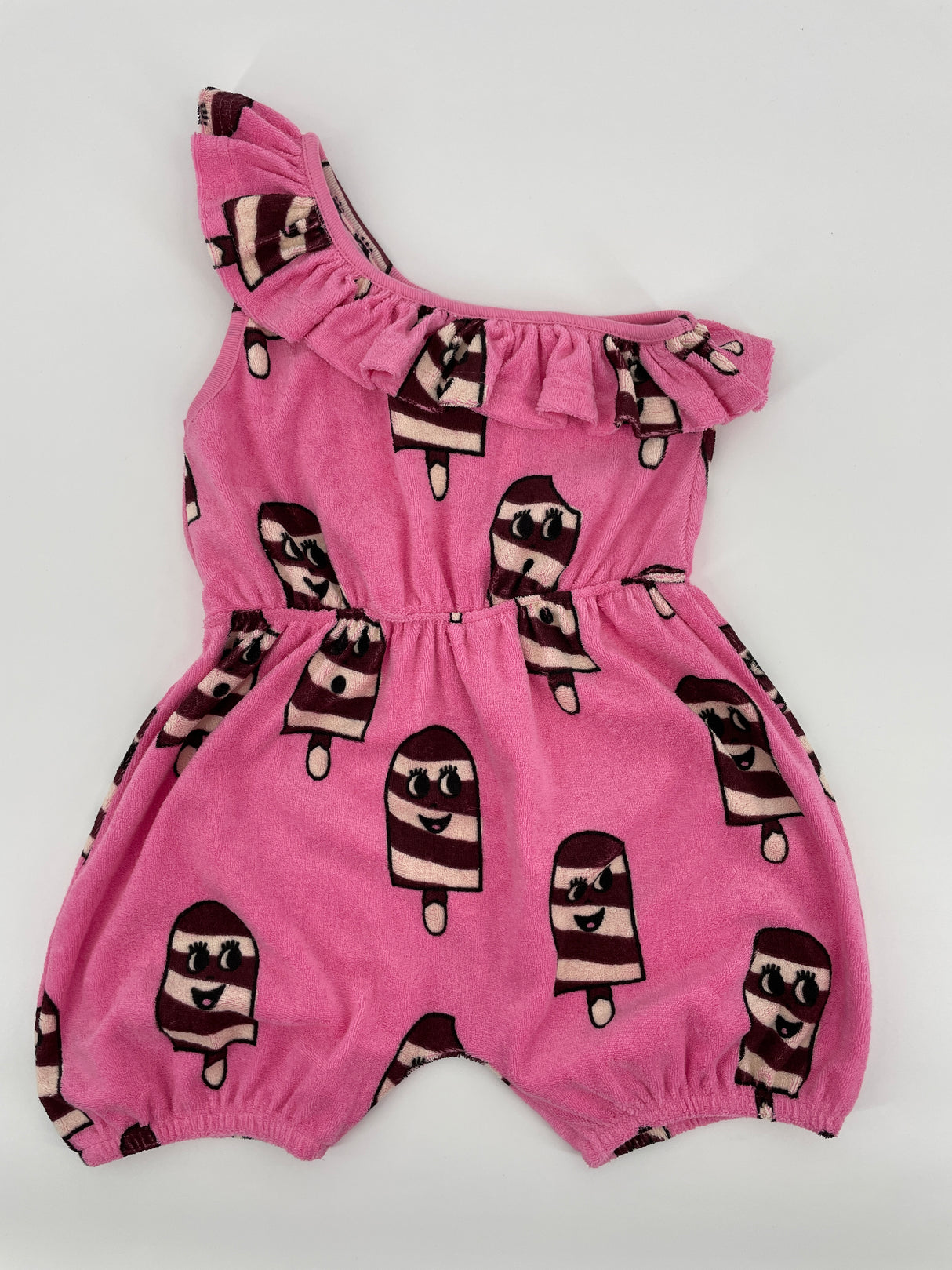 Jumpsuit Roze Roesjes IJsjes Maat 116