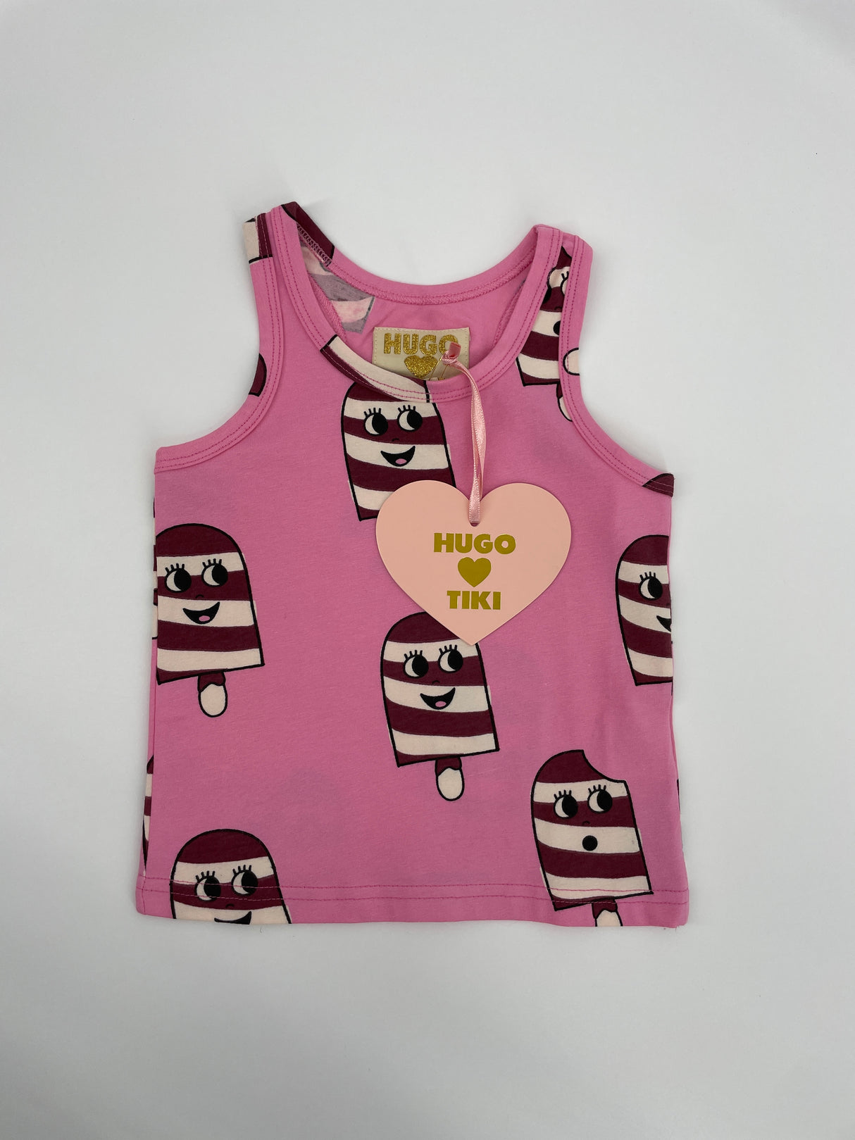 Tanktop Roze IJsjes Maat 92