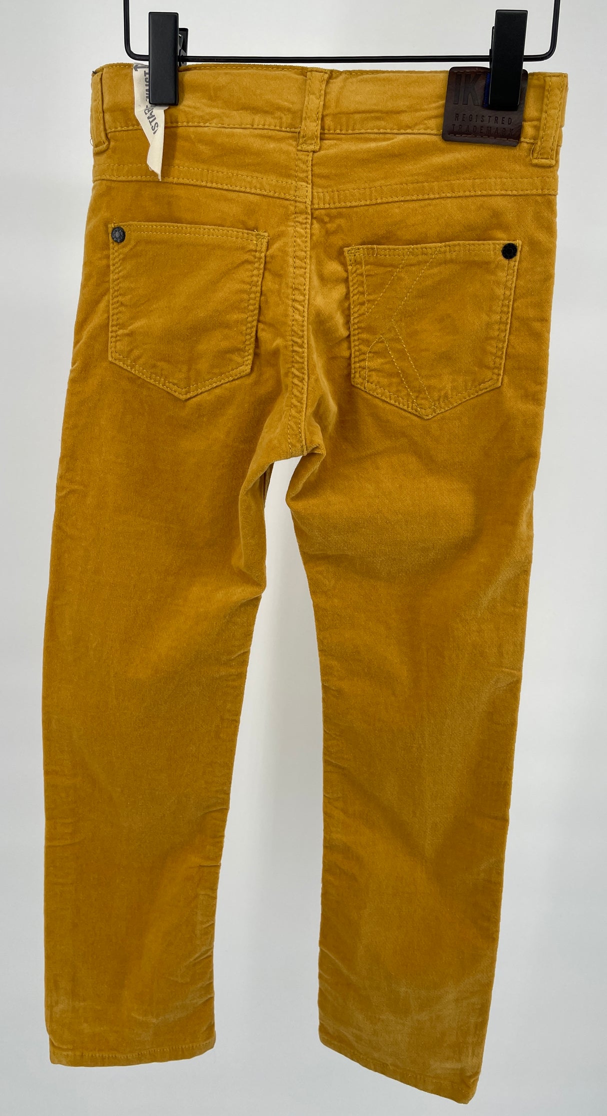 Broek Velours Geel Slim Fit Maat 122