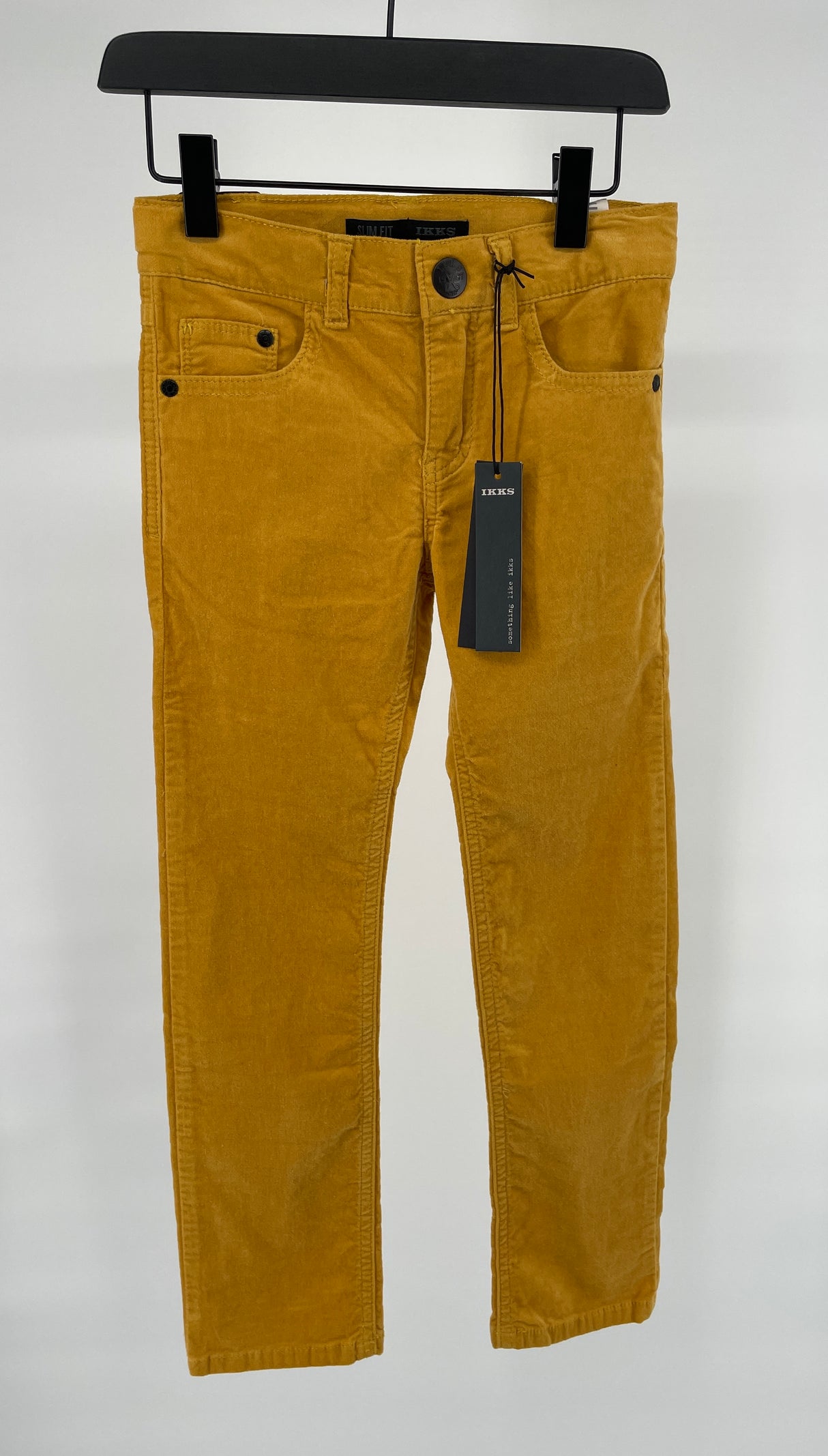 Broek Velours Geel Slim Fit Maat 122