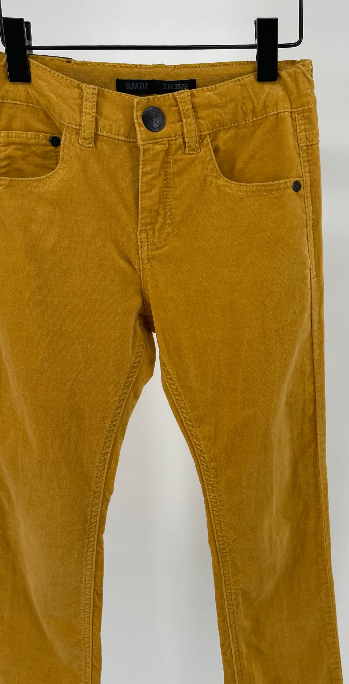 Broek Velours Geel Slim Fit Maat 128