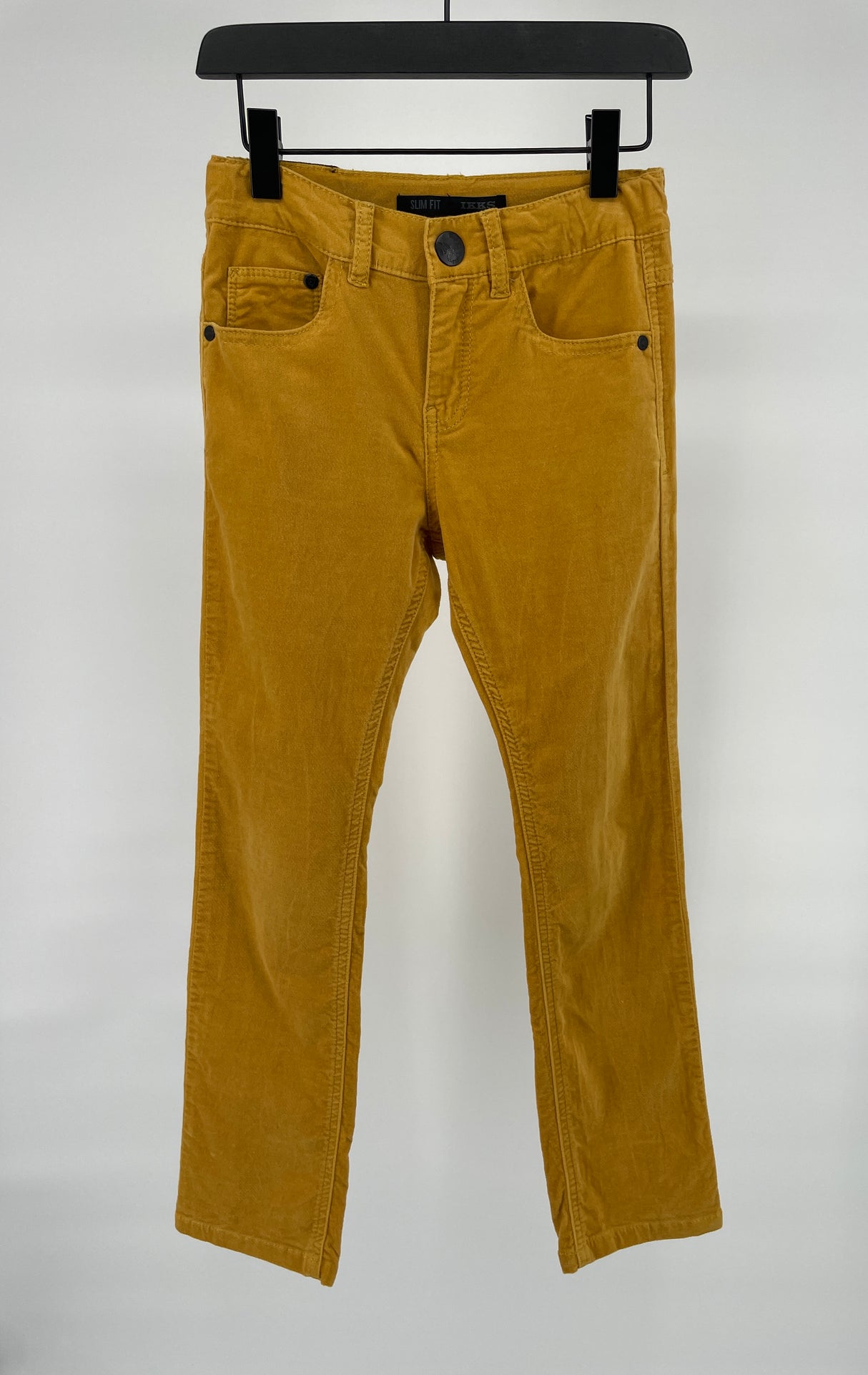 Broek Velours Geel Slim Fit Maat 128