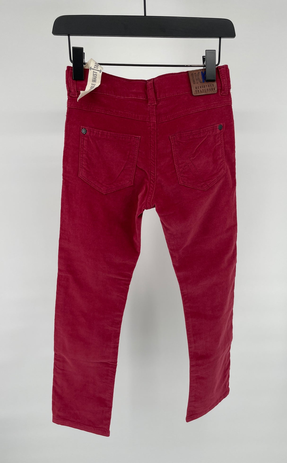 Broek Velours Rood Slim Fit Maat 122