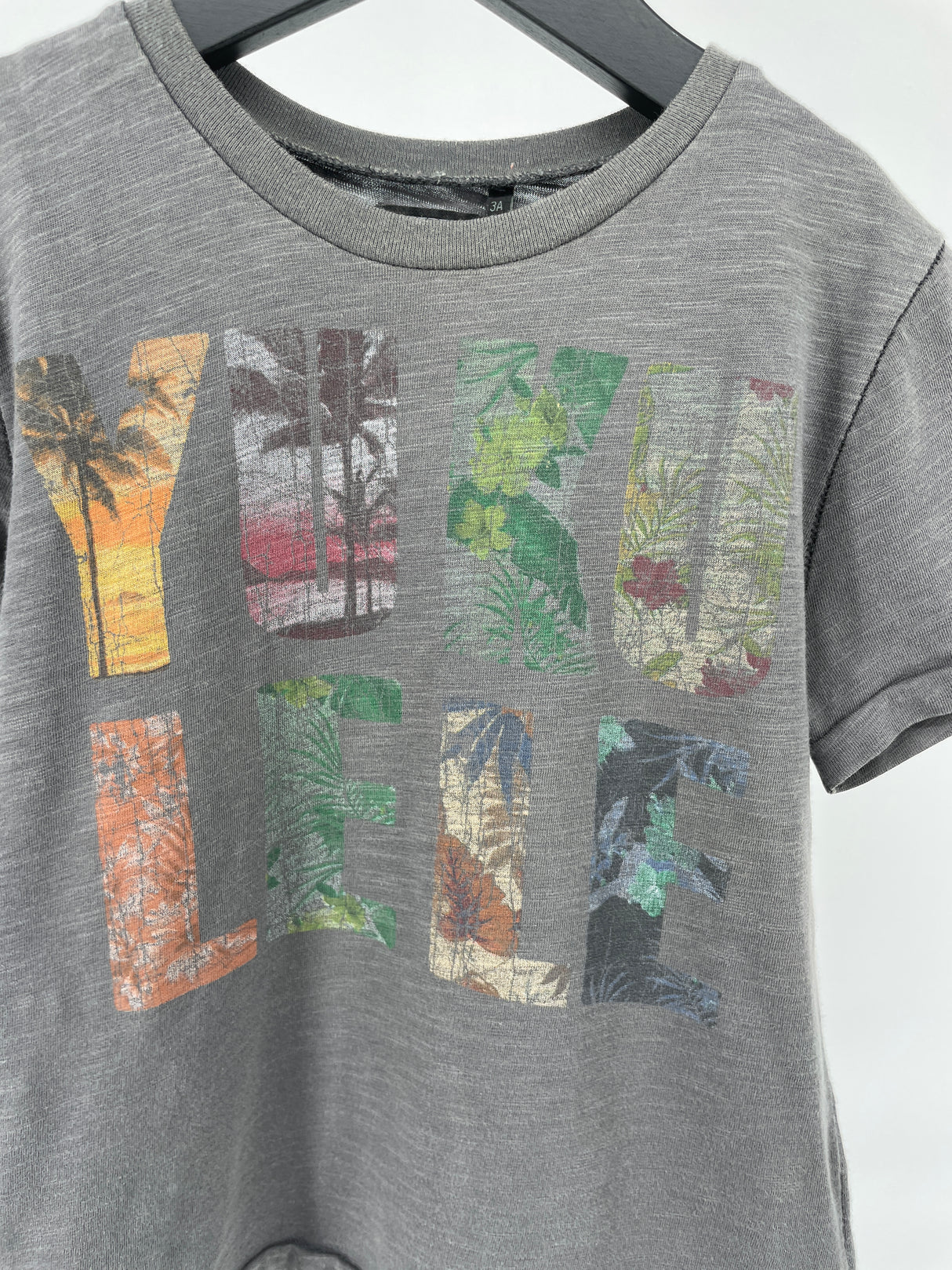 T-shirt Grijs Yukele Maat 92