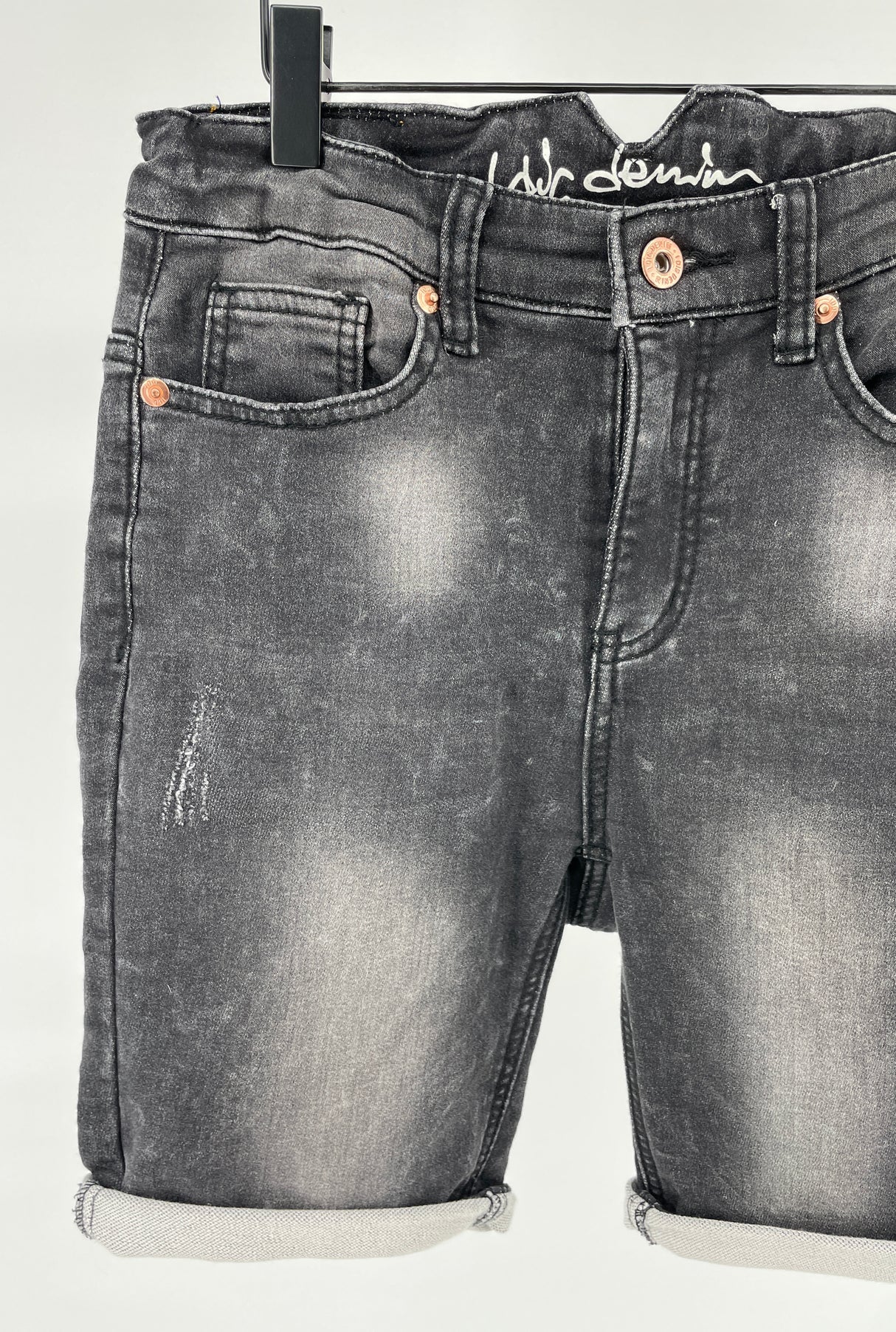 Korte Broek Denim Zwart Maat 146 / 152