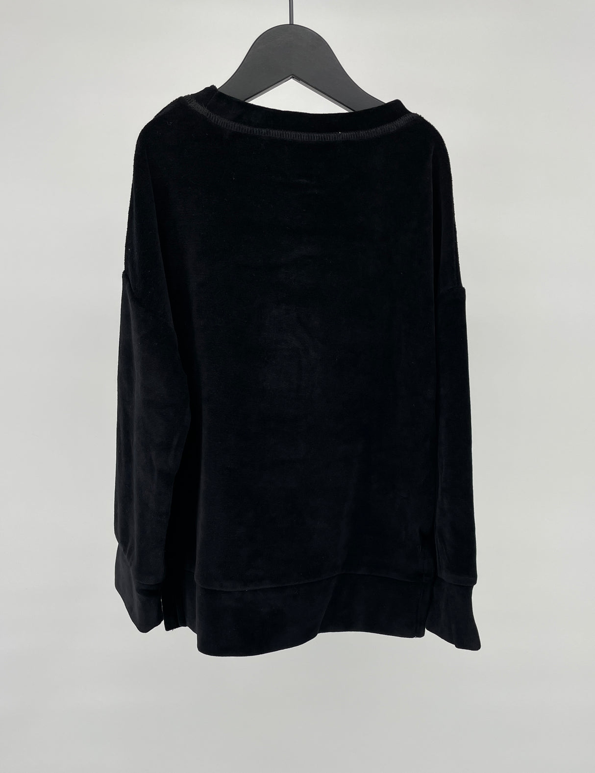 Trui Velours Zwart Maat 110 / 116