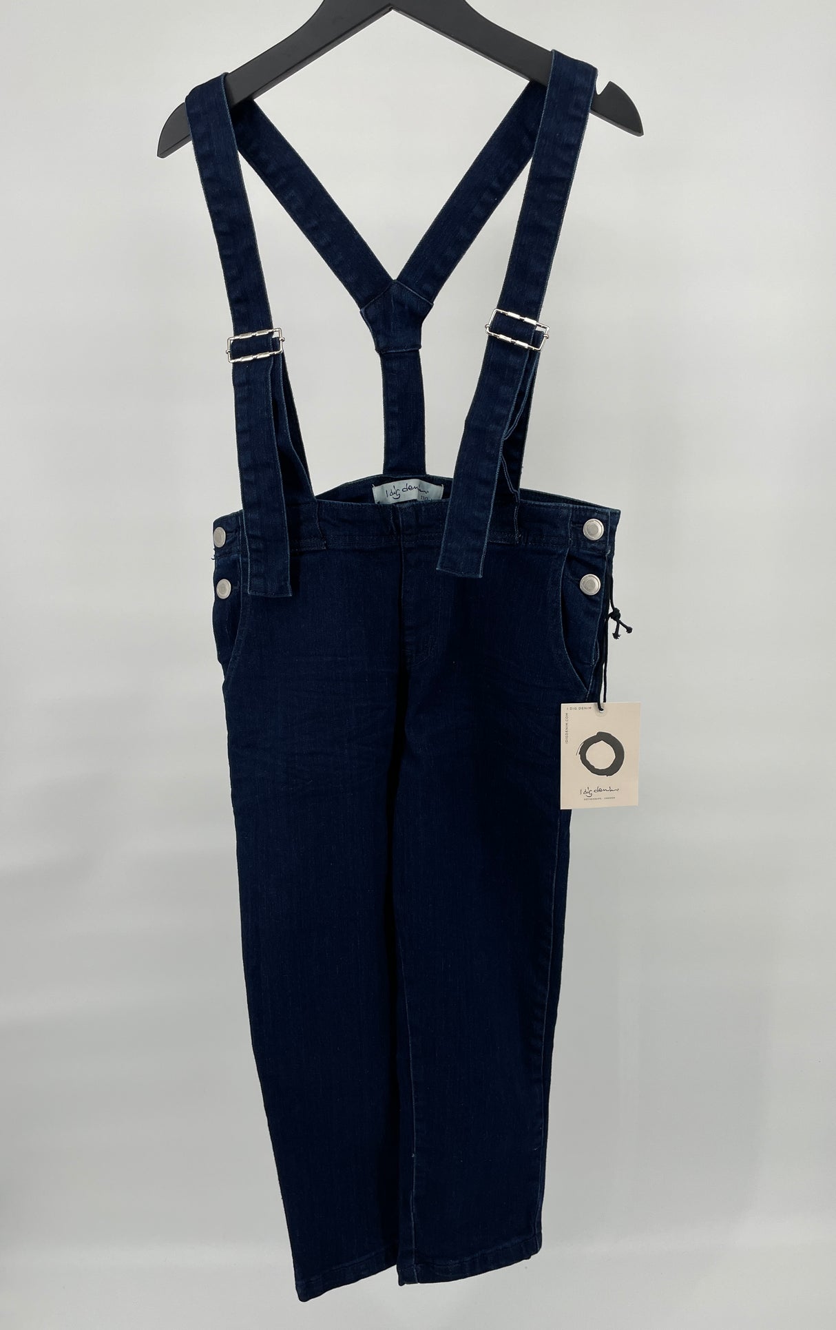 Tuinbroek Donkerblauw Denim Maat 110 / 116