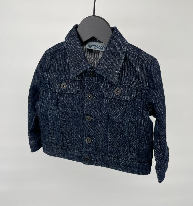 Spijkerjasje Donkerblauw Maat 74