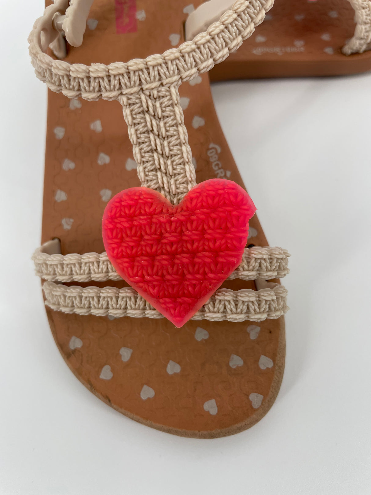 Water Sandalen Beige met Hartje Maat 25 / 26