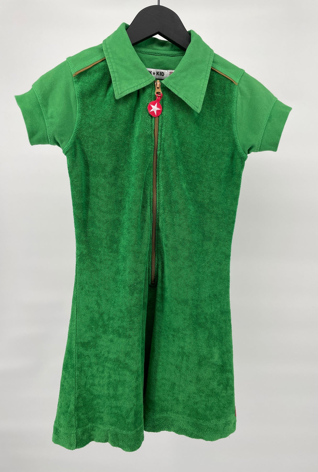 Jurk Groen Badstof Maat 140