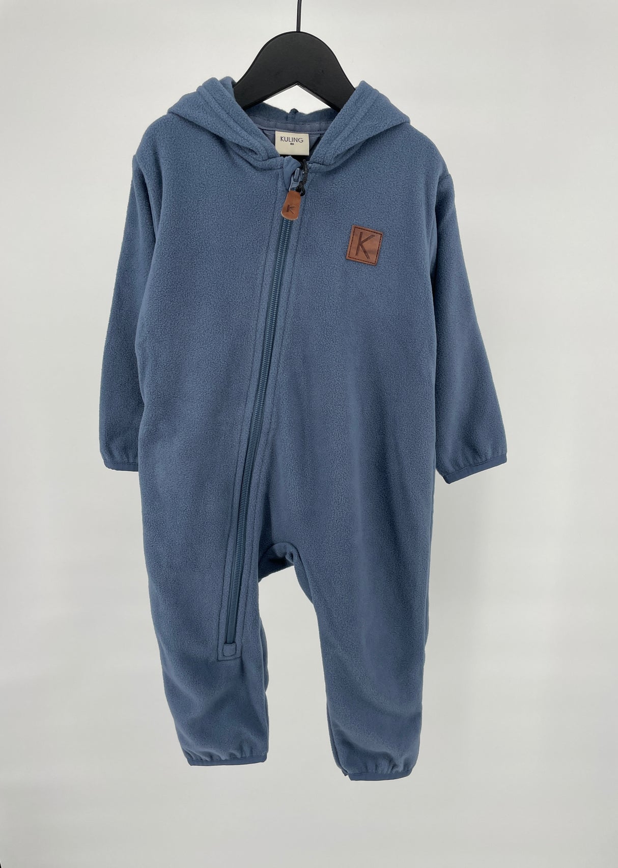 One Piece Blauw Fleece Maat 80