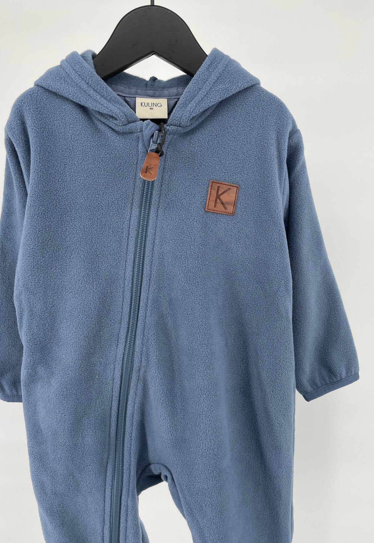 One Piece Blauw Fleece Maat 80