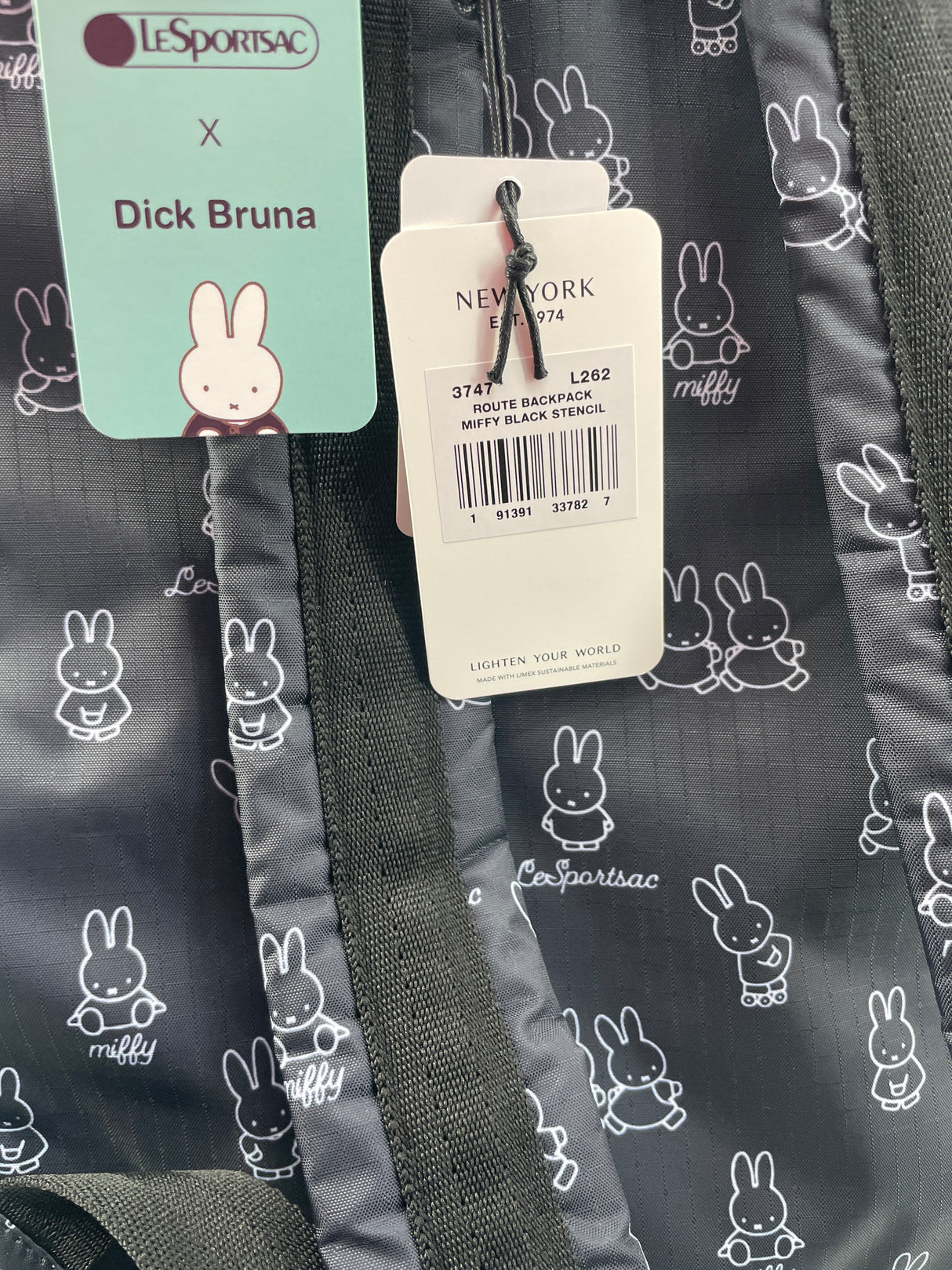 LeSportsac Rugzak Zwart met Nijntje Print