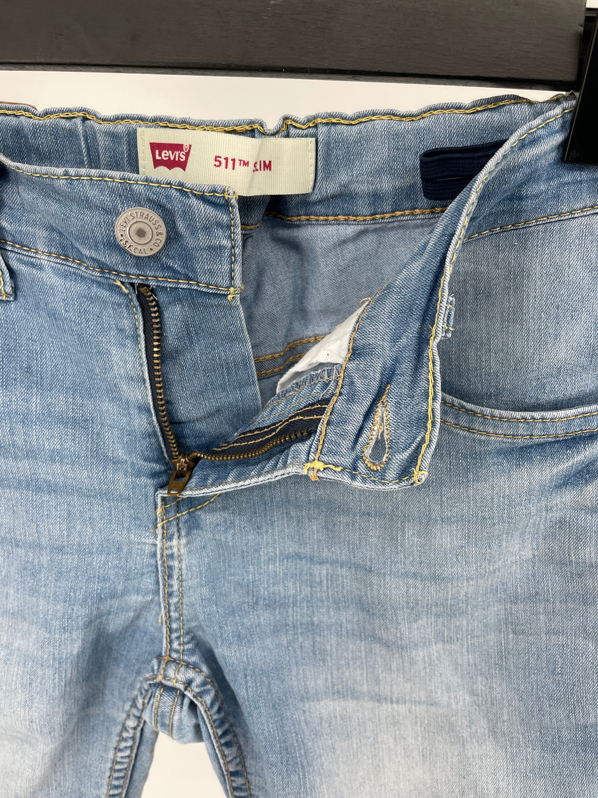 Denim Short Lichtblauw Maat 140