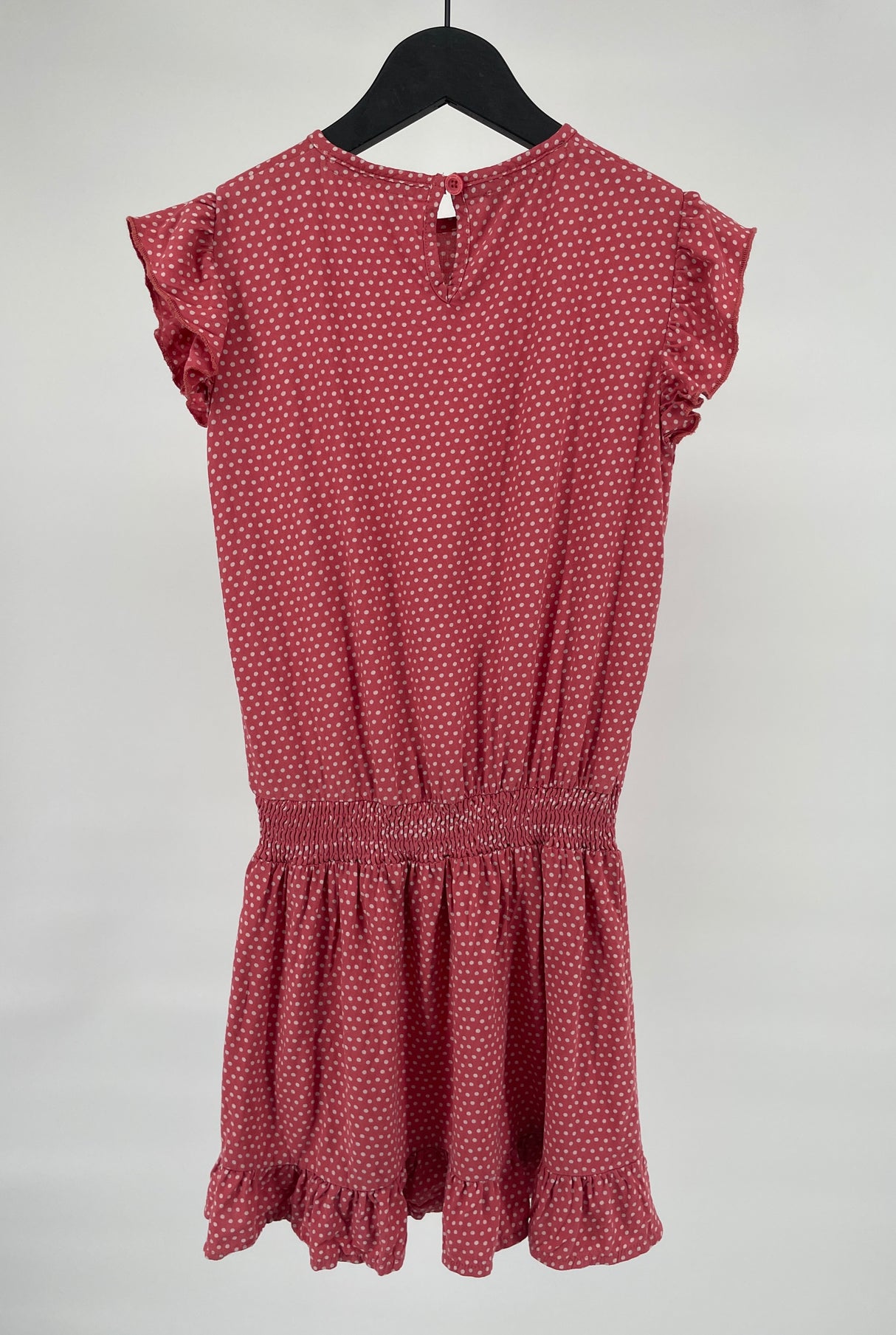 Jurk Roze Polka Dots Maat 134 / 140