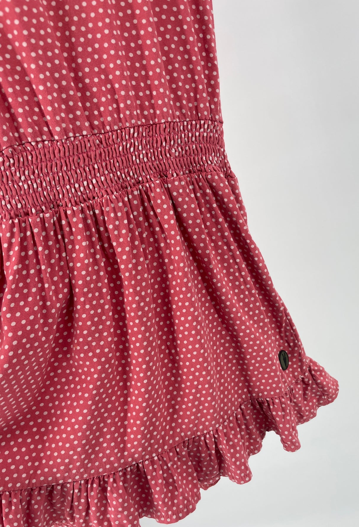 Jurk Roze Polka Dots Maat 134 / 140