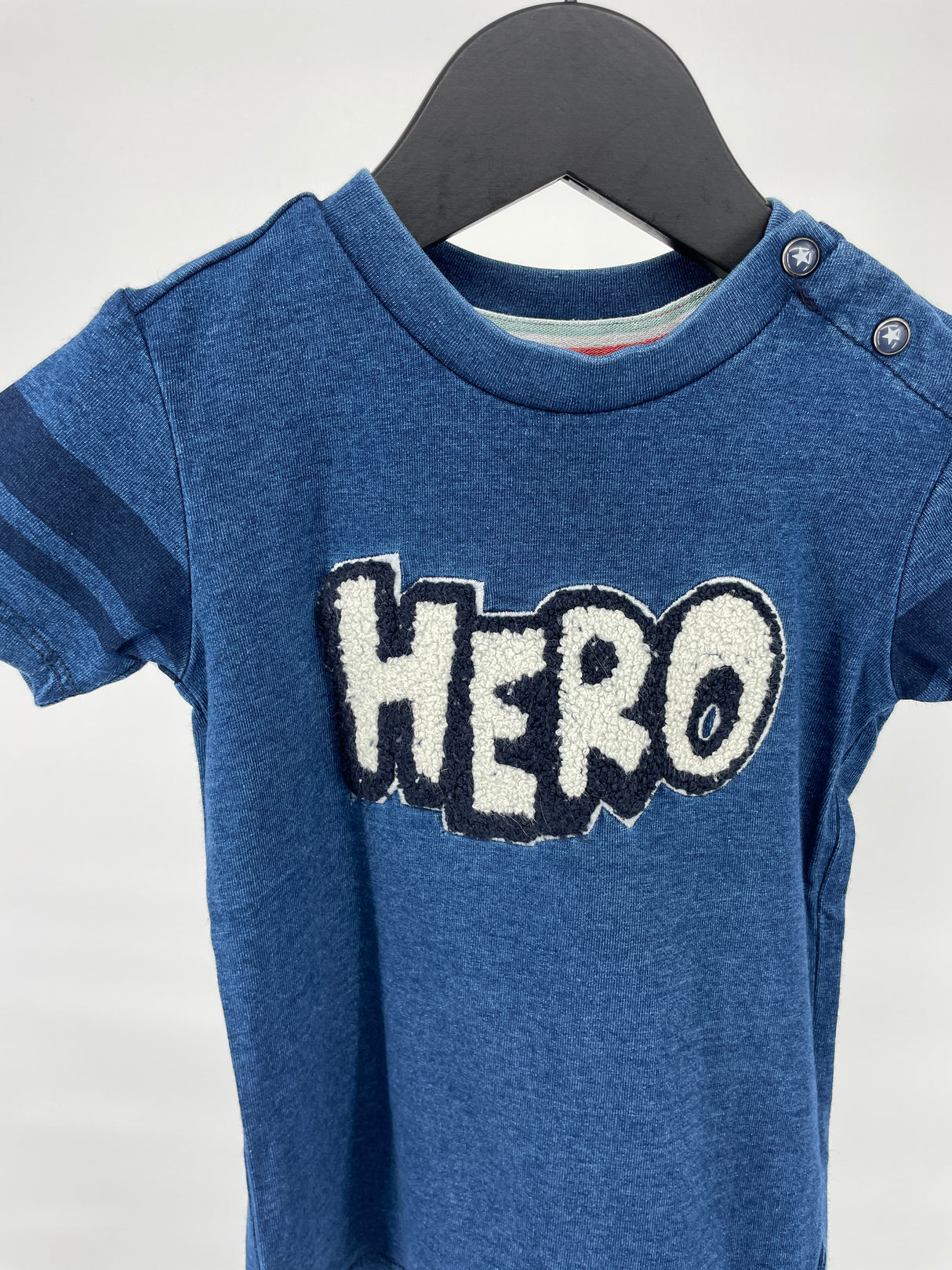 T-shirt Blauw Hero Maat 86