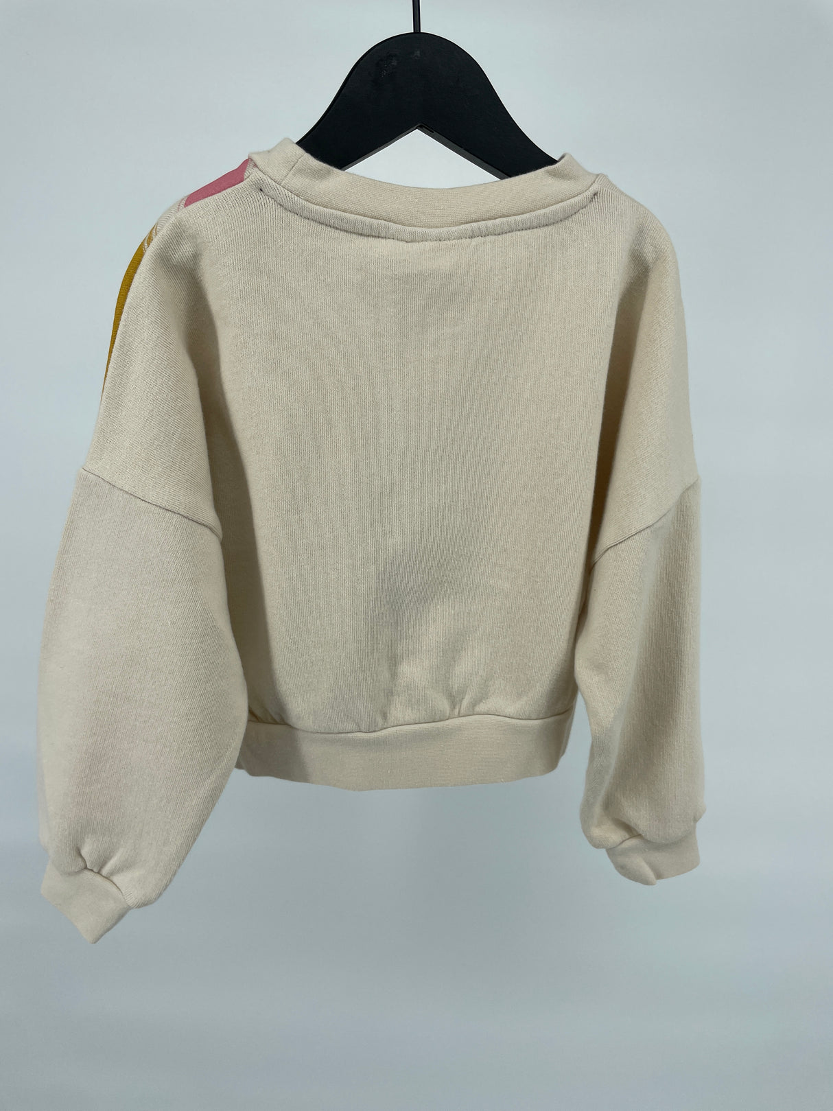Trui Beige Regenboog Cropped Maat 92 / 98