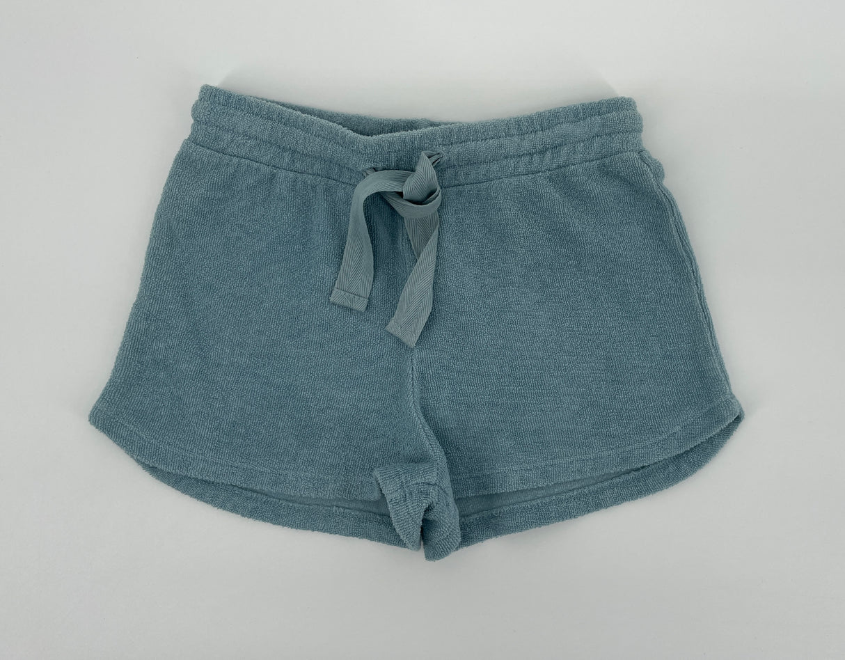 Korte Broek Blauw Badstof Maat 110 / 116