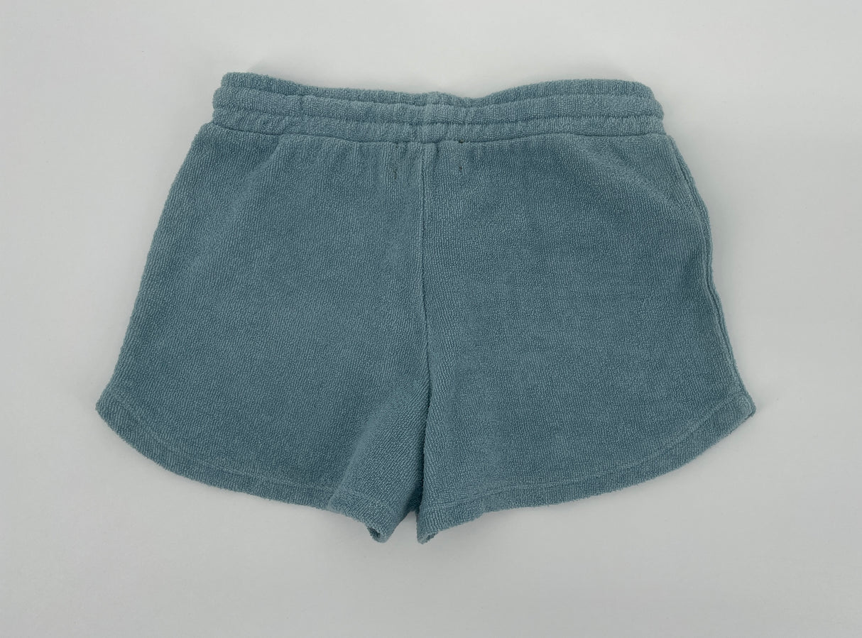 Korte Broek Blauw Badstof Maat 110 / 116