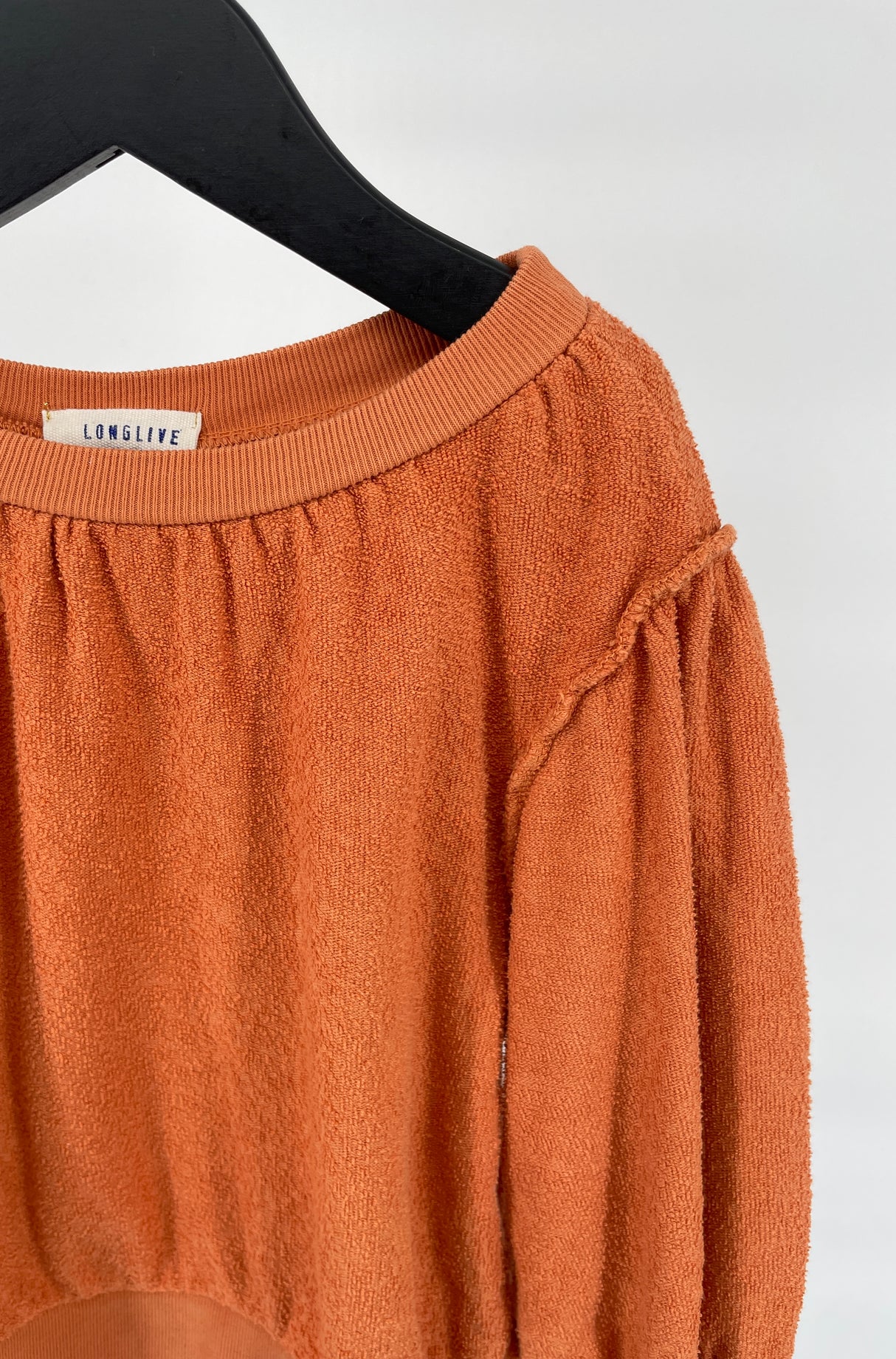 Trui Badstof Pofmouw Oranje Maat 104