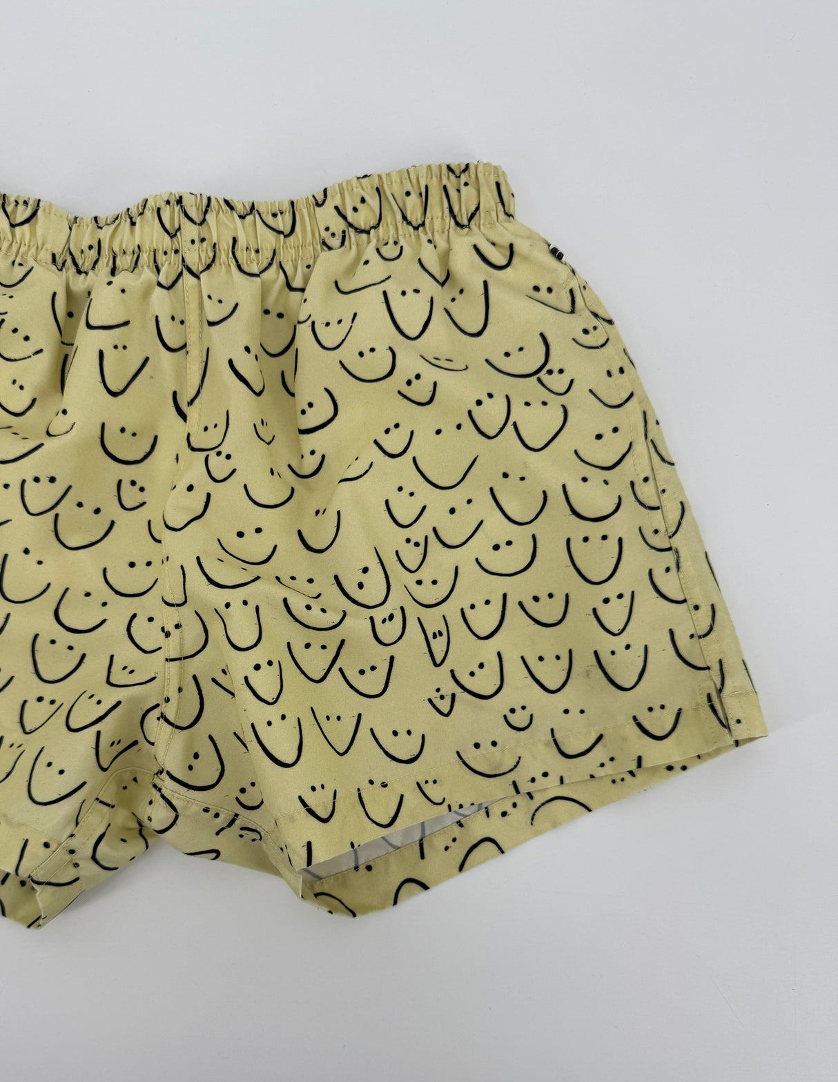 Zwembroek Geel Smiley Faces Maat 140