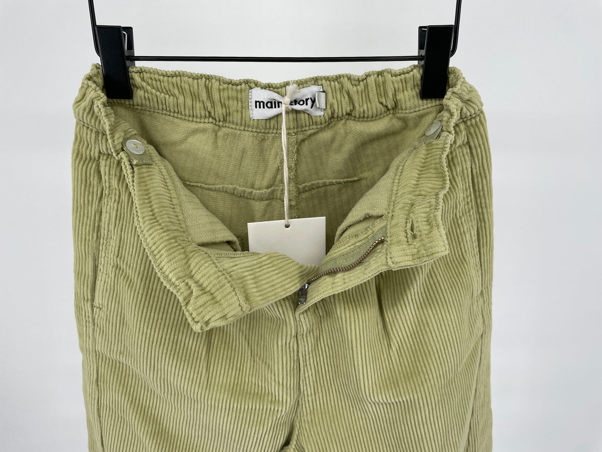 Broek Geel Barrel Rib Maat 116