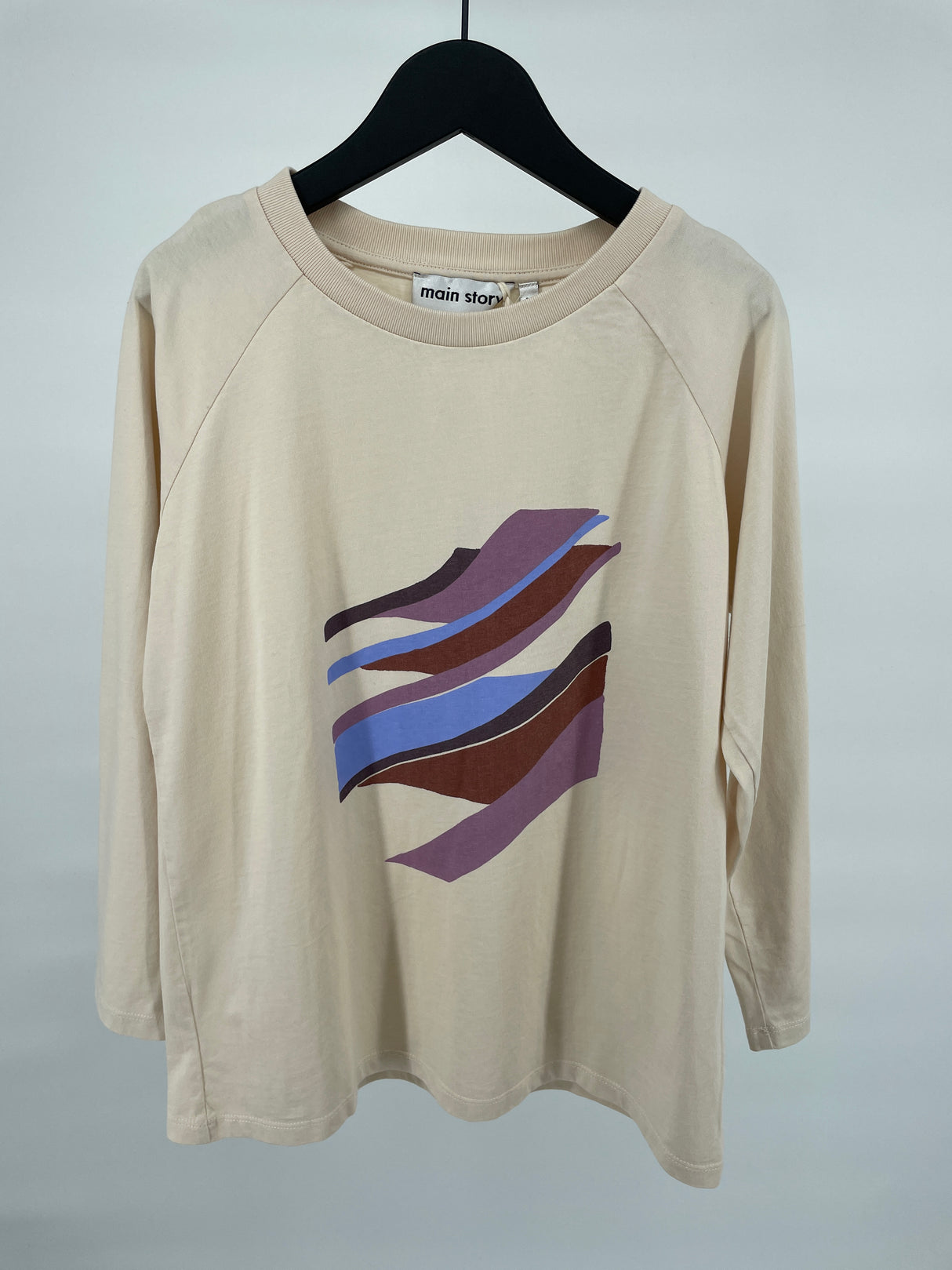 Longsleeve Beige Multicolor Maat 128 / 134