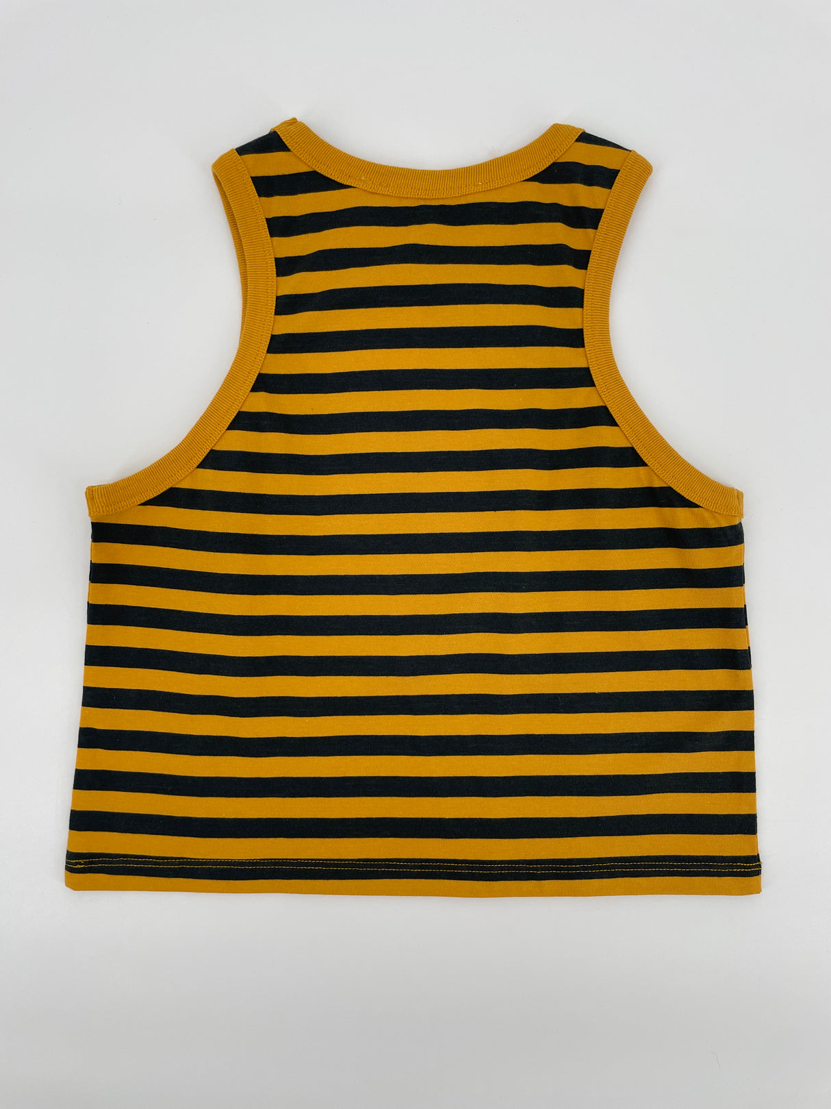 Tanktop Geel Grijs Getreept Maat 92