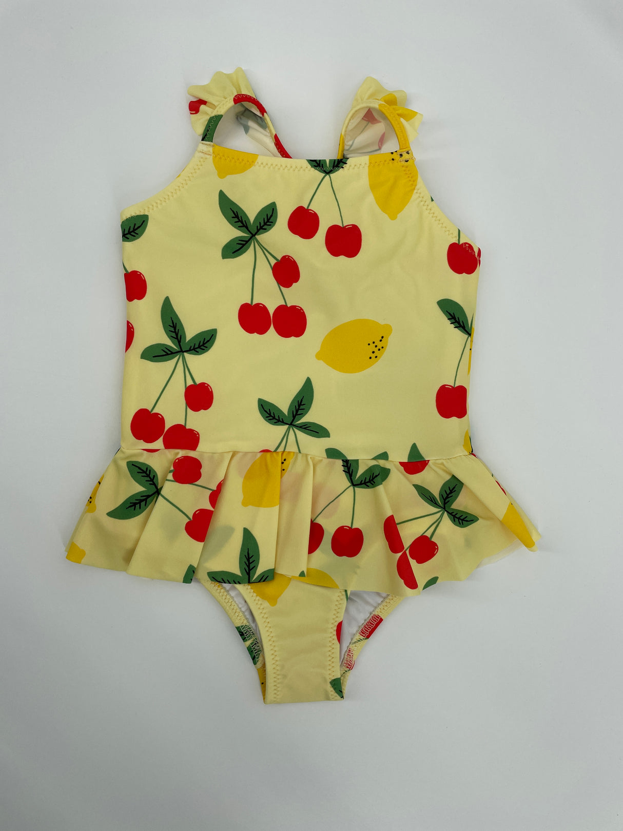 Badpak Geel Kersen Citroen UPF 50+ Maat 92 / 98