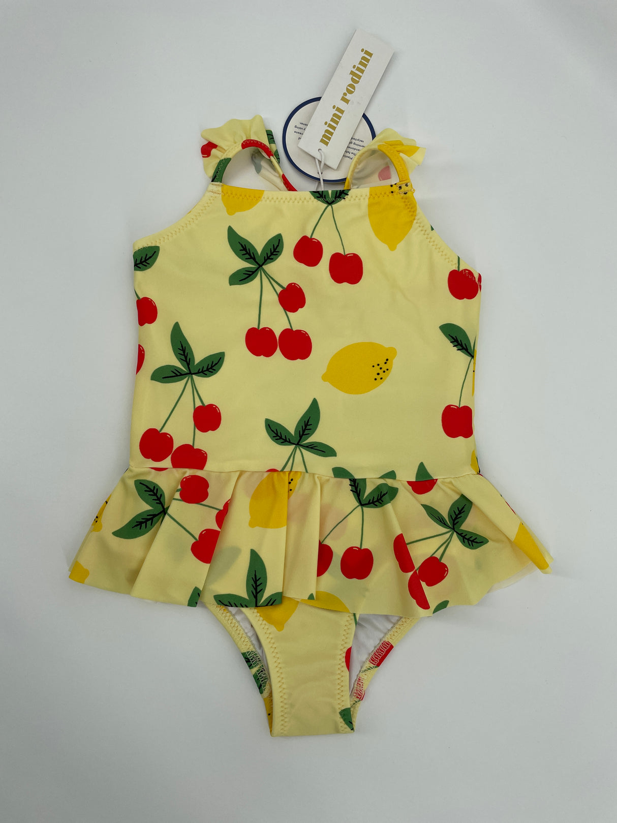 Badpak Geel Kersen Citroen UPF 50+ Maat 92 / 98