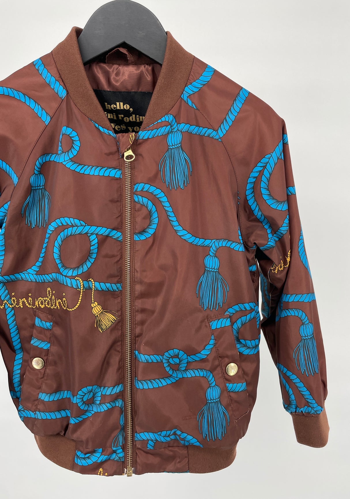 Baseball Jas Bruin Touwen Maat 116 / 122