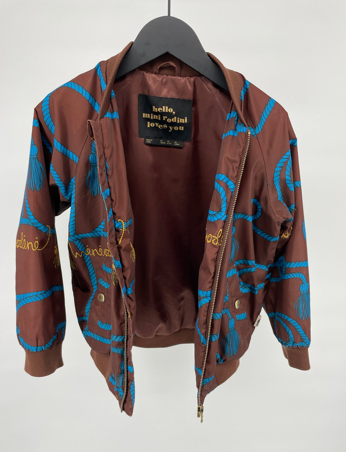 Baseball Jas Bruin Touwen Maat 116 / 122