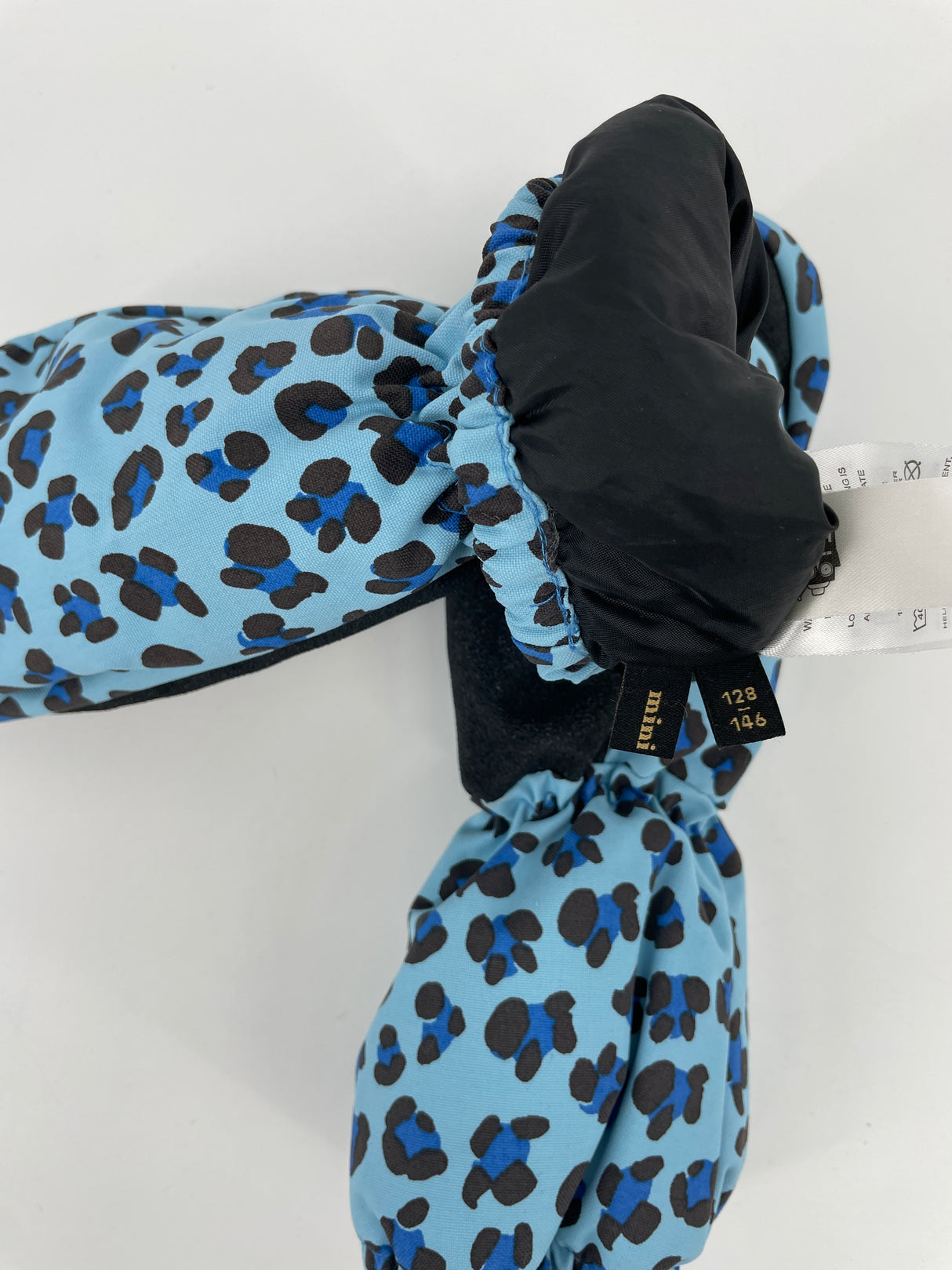 Handschoenen Blauw Luipaard Maat 8 - 11 Jaar