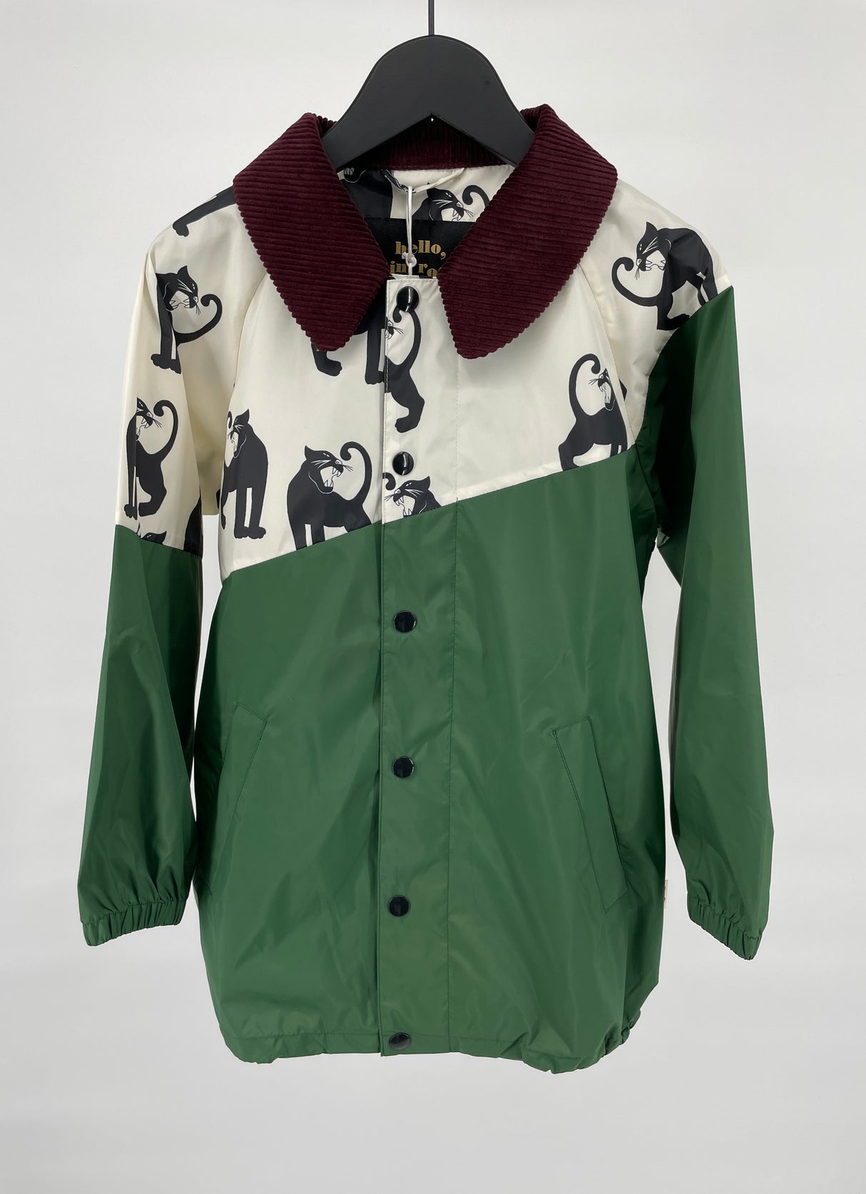 Jas Lichtgewicht Groen Panter Maat 128 / 134