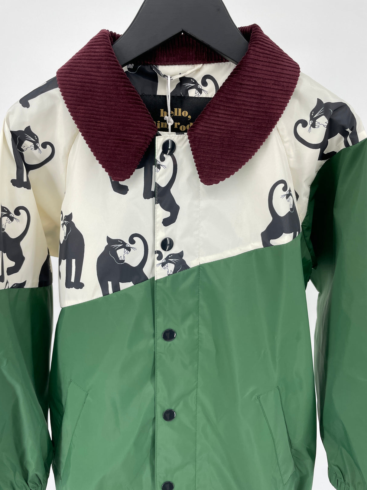 Jas Lichtgewicht Groen Panter Maat 128 / 134
