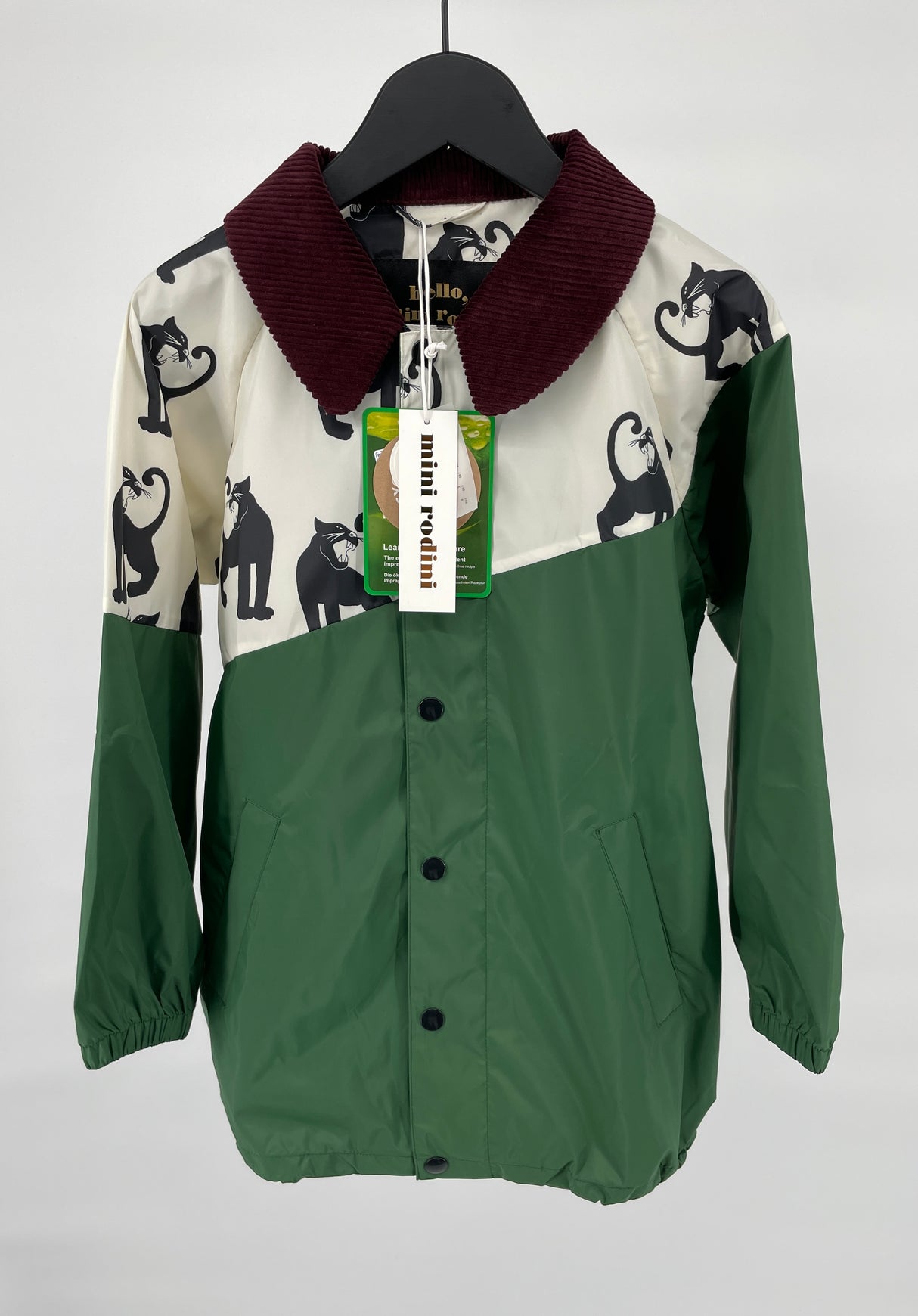 Jas Lichtgewicht Groen Panter Maat 128 / 134