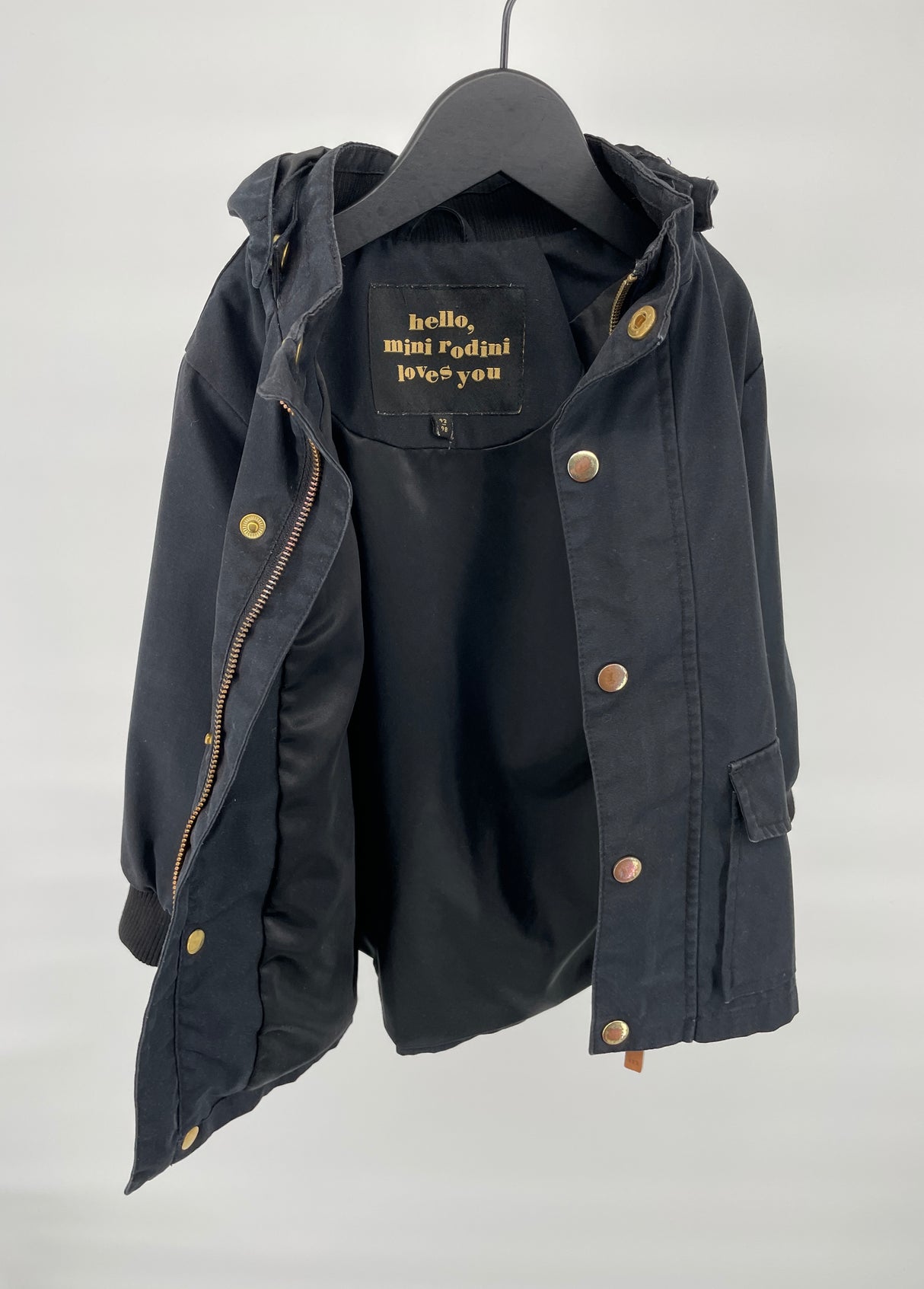 Jas Pico Zwart Maat 92 / 98